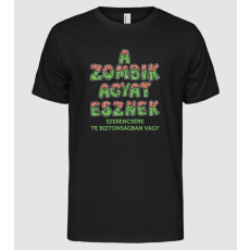 Pólómánia A zombik agyat esznek-01 - Férfi Alap póló