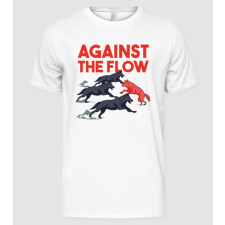 Pólómánia Against the flow - Árral szemben - Férfi Alap póló férfi póló