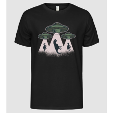 Pólómánia Alien Ufó Dinoszaurusz - Férfi Alap póló