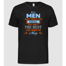 Pólómánia All men created equal....may - Férfi Alap póló férfi póló