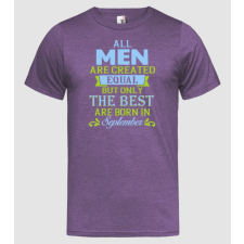 Pólómánia All men created equal....september - Férfi Heather Póló férfi póló