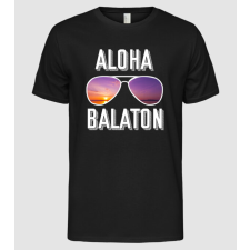 Pólómánia Aloha Balaton naplemente retro - Férfi Alap póló férfi póló