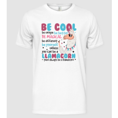 Pólómánia Always be a llamacorn - Férfi Alap póló