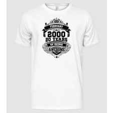 Pólómánia Awesome being of 20 years 2000 FEBRUÁR - Férfi Alap póló férfi póló