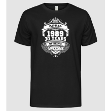 Pólómánia Awesome being of 30 years 1989 ÁPRILIS - Férfi Alap póló férfi póló