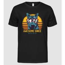 Pólómánia Awesome since 2000 Cat Cicás póló - Férfi Alap póló