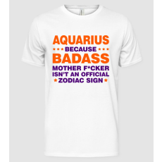 Pólómánia Badass zodiac AQUARIUS - Férfi Alap póló