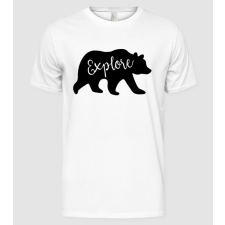 Pólómánia Bear explore - Férfi Alap póló férfi póló