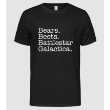 Pólómánia Bears. Beets. Battlestar Galactica. (The Office) - Férfi Alap póló férfi póló