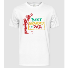 Pólómánia Best Grandad by par - Legjobb Golfos Nagypapa - Férfi Alap póló
