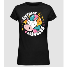 Pólómánia Birthday Princess Unikornis - Női Alap póló