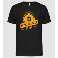 Pólómánia Bitcoin - Buy the fucking dip - Férfi Alap póló