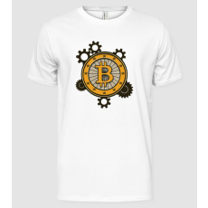 Pólómánia Bitcoin mechanika - Férfi Alap póló