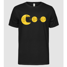 Pólómánia Bitcoin Pacman - Férfi Alap póló