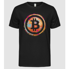 Pólómánia Bitcoin Watercolor - Férfi Alap póló férfi póló