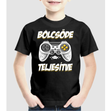 Pólómánia Bölcsőde teljesítve gamer ballagás - Uniszex Gyerek Póló gyerek póló
