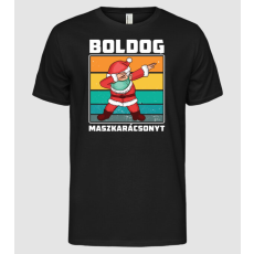 Pólómánia Boldog Macskarácsonyt - Férfi Alap póló