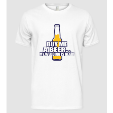 Pólómánia buy me a beer - Férfi Alap póló férfi póló