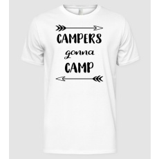 Pólómánia Campers gonna camp - Férfi Alap póló