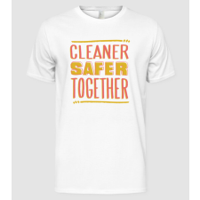 Pólómánia Cleaner Safer Together - Férfi Alap póló férfi póló