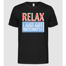 Pólómánia Csak nyugi Be vagyok oltva - Férfi Alap póló