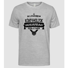 Pólómánia Csillagos legjobb szülinapos könyvmolyok JANUÁR - Férfi Alap póló férfi póló