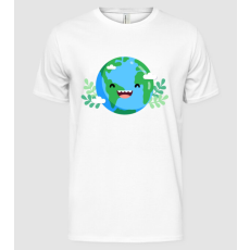 Pólómánia Earth smiley - Férfi Alap póló