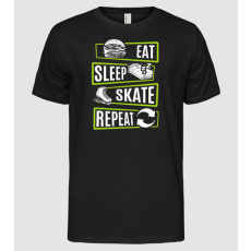 Pólómánia Eat sleep repeat kori V2 - Férfi Alap póló
