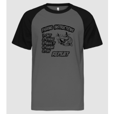 Pólómánia Fishing instructions - Férfi Baseball Póló