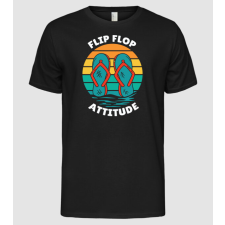 Pólómánia Flip Flop Attitude - Férfi Alap póló férfi póló