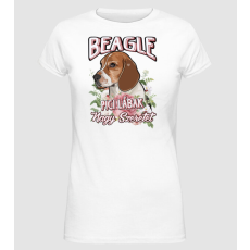 Pólómánia FLORAL DOGGO beagle - Női Alap póló