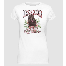 Pólómánia FLORAL DOGGO uszkár  - Női Alap póló
