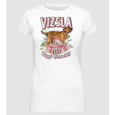 Pólómánia FLORAL DOGGO  vizsla - Női Alap póló