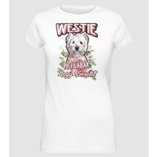 Pólómánia FLORAL DOGGO westie - Női Alap póló női póló