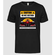 Pólómánia Forma 1 CAUTION DO NOT DISTURB RACE - Férfi Alap póló férfi póló