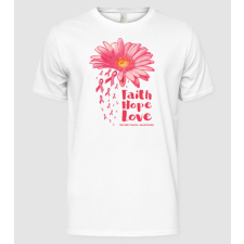 Pólómánia Gerbera faith hope love - Férfi Alap póló férfi póló