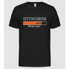 Pólómánia Getting drunk - Férfi Alap póló