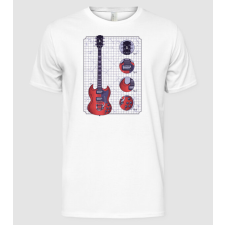 Pólómánia Gibson Gitár rajz - Férfi Alap póló férfi póló