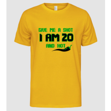 Pólómánia Give me a shot - 20 - Férfi Alap póló férfi póló