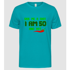 Pólómánia Give me a shot - 50 - Férfi Alap póló férfi póló