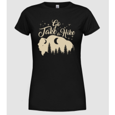 Pólómánia Go take a hike buffalo - Női Kereknyakú Póló női póló