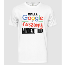 Pólómánia Google asszony - Férfi Alap póló