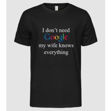 Pólómánia Google wife - Férfi Alap póló