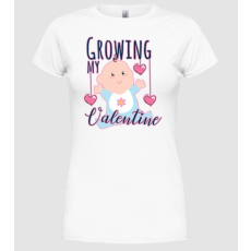 Pólómánia Growing my Valentine - Női Kereknyakú Póló
