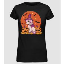 Pólómánia Halloween Unikornis - Női Alap póló női póló