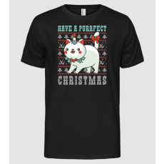Pólómánia Have a Purrfect Christmas - Férfi Alap póló