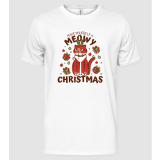 Pólómánia Have yourself a Meowy Christmas - Cicás Karácsony - Férfi Alap póló