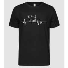 Pólómánia Heartbeat line Beagle - Férfi Alap póló férfi póló