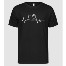 Pólómánia Heartbeat line Csivava - Férfi Alap póló