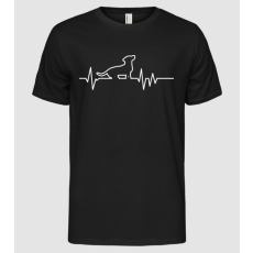 Pólómánia Heartbeat line Tacskó - Férfi Alap póló